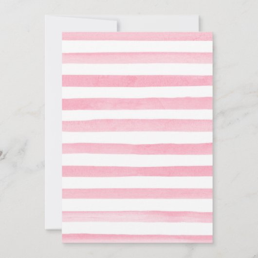 Waterverf Roze en Geel Bloemen Sweet 16 Kaart (Achterkant)