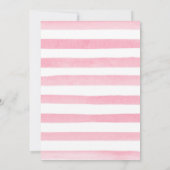 Waterverf Roze en Gele Bloemen Bruiloft Kaart (Achterkant)