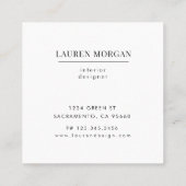 Waterverf roze en gouden faux folie Visitekaartje (Achterkant)