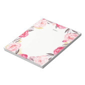 Waterverf Roze en gouden pony's Warm Notitieblok (Linkerzijde)