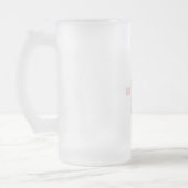 Waterverf Roze en grijze ananas | JOUW NAAM Matglas Bierpul (Links)