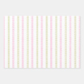 Waterverf roze en groene mahjong inpakpapier vel (Voorkant 2)