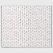 Waterverf Roze en Groene Mahjong Tegels Cadeaupapier (Vlak)