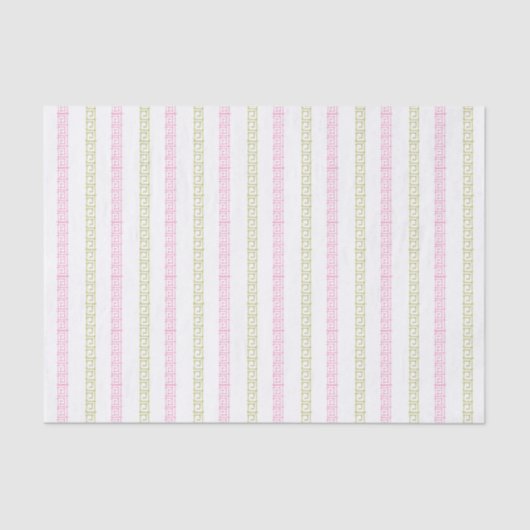 Waterverf roze en groene mahjong tissuepapier (Voorkant)