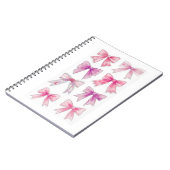Waterverf Roze en Paarse Bogen Collectie Notitieboek (Linkerzijde)