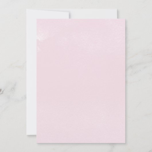 Waterverf | Roze en Paarse bruiloft Kaart (Achterkant)