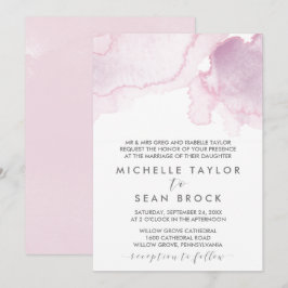 Waterverf | Roze en Paarse formule Kaart