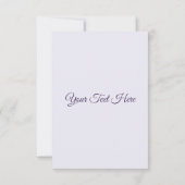 Waterverf Roze en Paarse Hydrangea Flowers Bedankkaart (Achterkant)