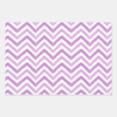 Waterverf Roze en Paarse Popsikel Chevron Inpakpapier Vel (Voorkant 3)