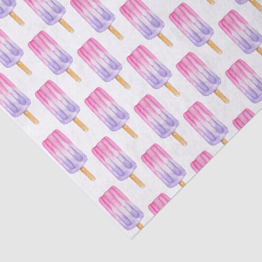 Waterverf Roze en Paarse populatie Tissuepapier (Detail)