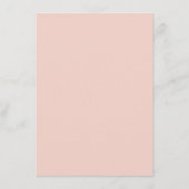 Waterverf roze en perzik bloemetuin bruiloft menu (Achterkant)
