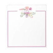 Waterverf roze en perzikkleurig notitieblok (Voorkant)