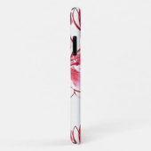 Waterverf roze en rode bloemen Case-Mate iPhone case (Achterkant/rechts)