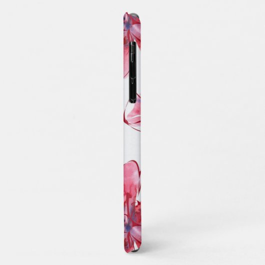 Waterverf roze en rode bloemen Case-Mate iPhone case (Achterkant/links)