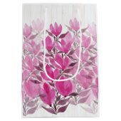Waterverf "Roze en roze bloemen" Medium Cadeauzakje (Achterkant)