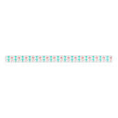 Waterverf Roze en Turquoise Coquette Bows Grosgrain Lint (Voorkant)