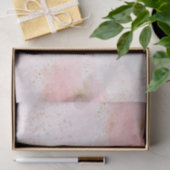 Waterverf roze en wit met gouden splash tissuepapier (Geschenk)