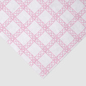 Waterverf Roze en Witte Bamboe Tissuepapier (Detail)