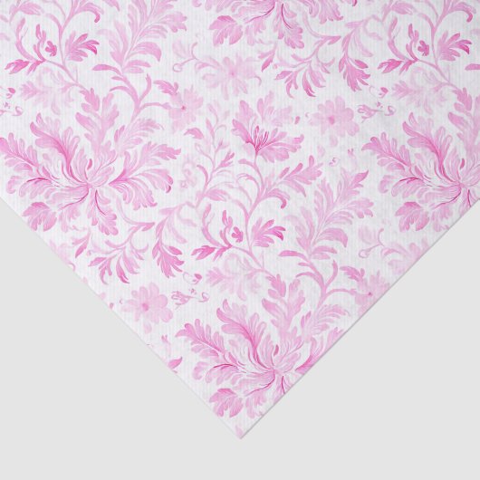 Waterverf roze en witte bloemen tissuepapier (Detail)