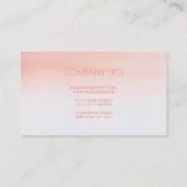 Waterverf Roze en Witte Moderne was Visitekaartje (Achterkant)