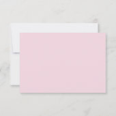 Waterverf roze en witte pinda's Floral RSVP (Achterkant)