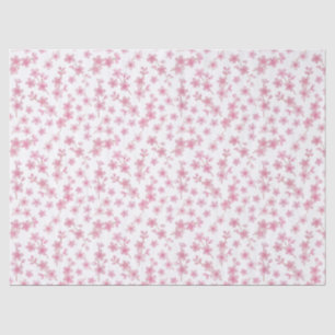 Waterverf roze en witte Sakura kersenbloesem Tissuepapier