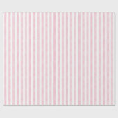 Waterverf roze en witte strepen cadeaupapier (Vlak)