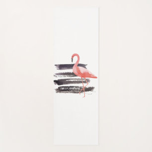 Waterverf Roze Flamingo Bruspenseelstreken Aangepa Yogamat