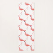 Waterverf Roze Flamingo Bruspenseelstreken Aangepa Yogamat (Achterkant)