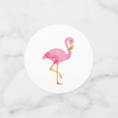 Waterverf Roze Flamingo Confetti (Kleine voorkant)