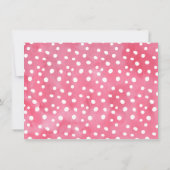 Waterverf Roze Flamingo Dank u Kaart (Achterkant)