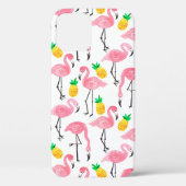Waterverf roze flamingo en gele ananas Case-Mate iPhone case (Achterkant)