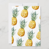 Waterverf Roze Flamingo Girl Eerste verjaardag Kaart (Achterkant)