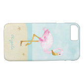Waterverf Roze Flamingo op het strand Case-Mate iPhone Case (Achterkant (Horizontaal))