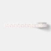 Waterverf Roze Flamingo Strand Kerstmis Grosgrain Lint (Voorkant)