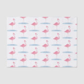 Waterverf Roze Flamingo Tissuepapier (Voorkant)