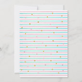 Waterverf Roze Flamingo Verjaardagsuitnodiging Kaart (Achterkant)