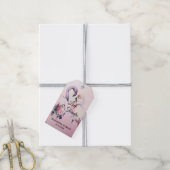 Waterverf Roze Flamingo Wedding Gift Label Cadeaulabel (Met Touw)