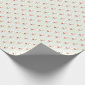 Waterverf roze flamingo's cadeaupapier (Hoek)