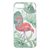 Waterverf Roze flamingos en bladeren. Case-Mate iPhone Case (Achterkant)