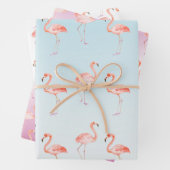 Waterverf roze flamingos   inpakpapier vel (In situ)
