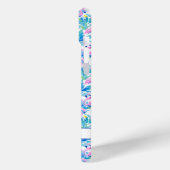 Waterverf Roze Flamingo's Met Initiaal Case-Mate iPhone Case (Achterkant / Links)