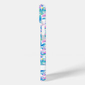Waterverf Roze Flamingo's met Initialen Case-Mate iPhone Case (Achterkant / Links)
