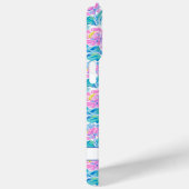 Waterverf Roze Flamingo's met Initialen Case-Mate iPhone Case (Achterkant / Rechts)