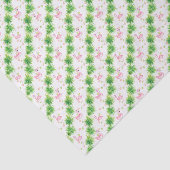 Waterverf Roze Flamingo's & Slinger Kerstmis Tissuepapier (Detail)