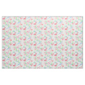 Waterverf roze flamingos stof (Yard (91,4 cm))