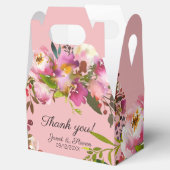 Waterverf Roze flesje Bedankdoosjes (Geopend)