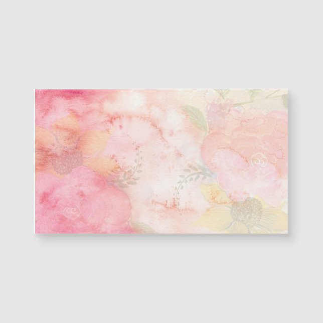 Waterverf Roze Floral Achtergrond (Voorkant)