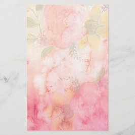 Waterverf Roze Floral Achtergrond