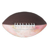 Waterverf Roze Floral Achtergrond American Football (Voorkant)